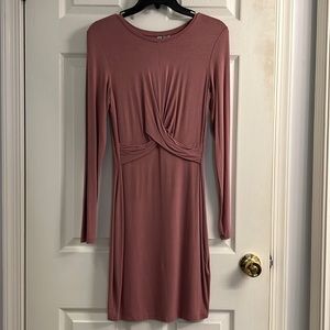 Divided mauve dress